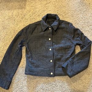 Cropped button up jacket